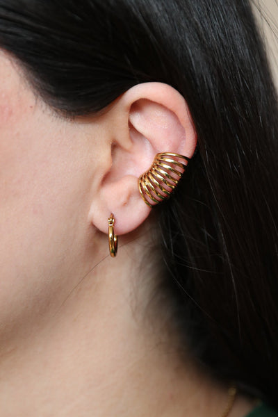 Amy - Earcuff - Edler aus Gold - 100% wasserfest, langlebig & stilvoll - Exklusiver Schmuck von Parisa.ch