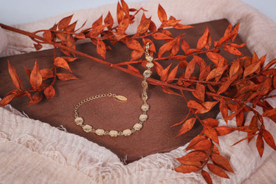 Athena - Armkette - Edler aus Gold - 100% wasserfest, langlebig & stilvoll - Exklusiver Schmuck von Parisa.ch