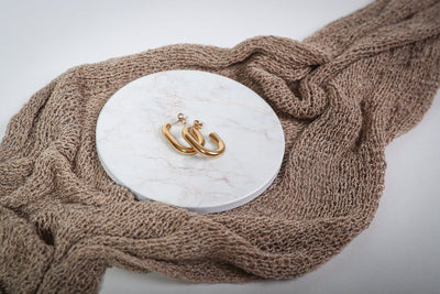 Aurelia - Ohrringe - Edler aus 1 Single Piece - 100% wasserfest, langlebig & stilvoll - Exklusiver Schmuck von Parisa.ch
