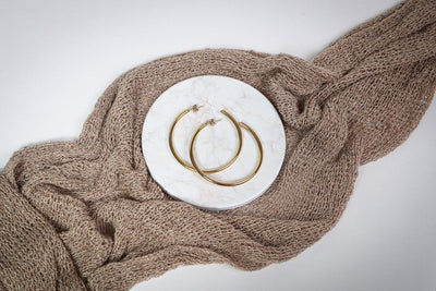 Aurora - Ohrringe - Edler aus 5.0cm - 100% wasserfest, langlebig & stilvoll - Exklusiver Schmuck von Parisa.ch