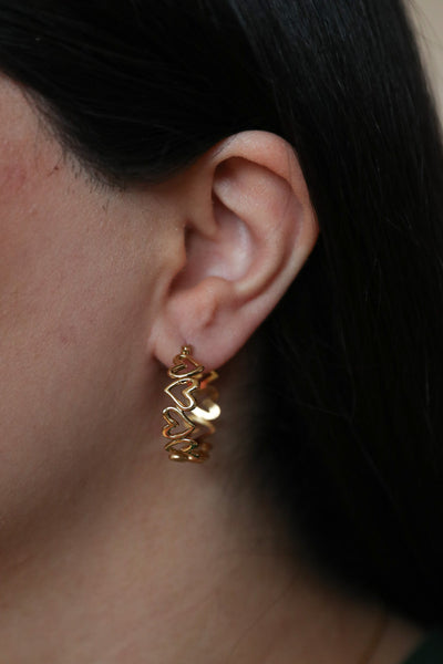 Delara - Ohrringe - Edler aus 1 Single Piece - 100% wasserfest, langlebig & stilvoll - Exklusiver Schmuck von Parisa.ch