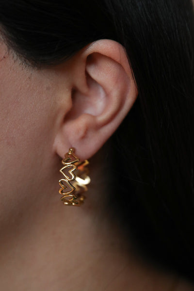 Delara - Ohrringe - Edler aus 1 Single Piece - 100% wasserfest, langlebig & stilvoll - Exklusiver Schmuck von Parisa.ch