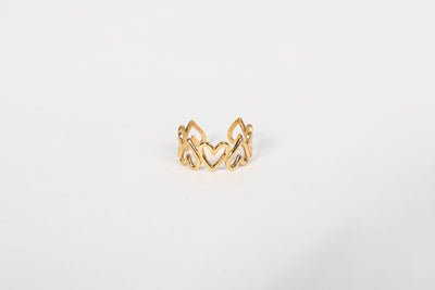 Delara - Ring - Edler aus Gold - 100% wasserfest, langlebig & stilvoll - Exklusiver Schmuck von Parisa.ch