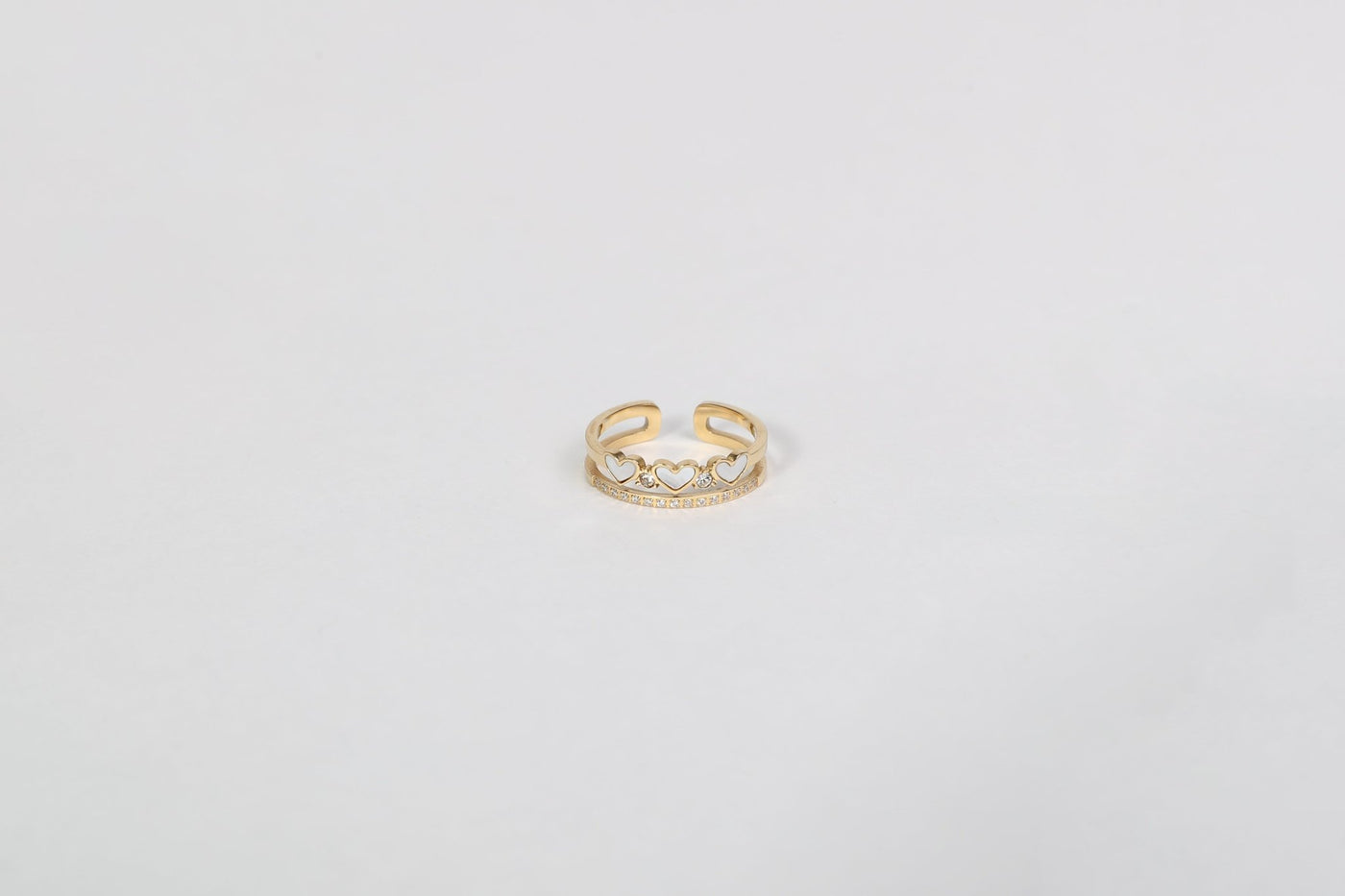 Elina - Ring - Edler aus Gold - 100% wasserfest, langlebig & stilvoll - Exklusiver Schmuck von Parisa.ch
