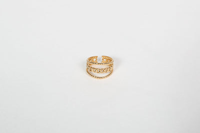 Felicia - Ring - Edler aus Gold - 100% wasserfest, langlebig & stilvoll - Exklusiver Schmuck von Parisa.ch