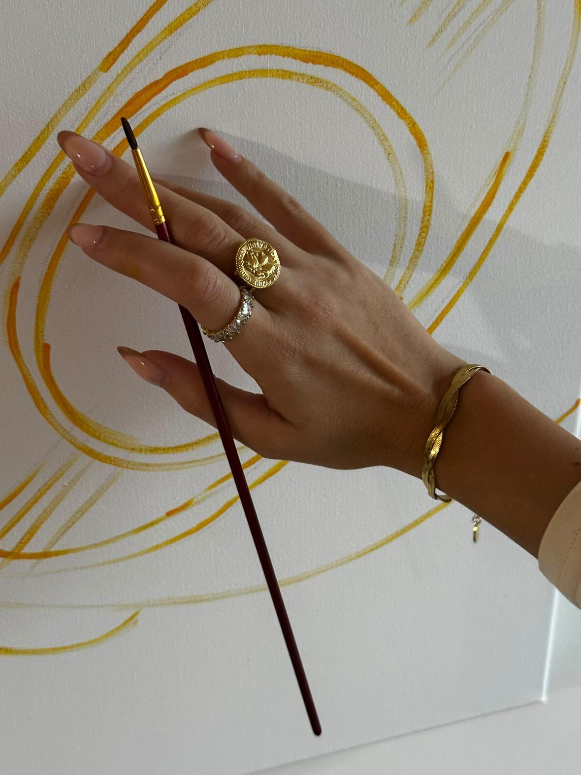 Genevieve - Ring - Edler aus Gold - 100% wasserfest, langlebig & stilvoll - Exklusiver Schmuck von Parisa.ch