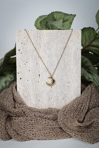 Luna - Halskette - Edler aus Gold - 100% wasserfest, langlebig & stilvoll - Exklusiver Schmuck von Parisa.ch