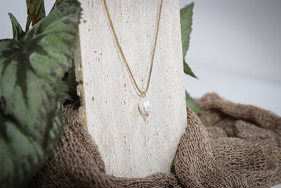 Nerina - Halskette - Edler aus Gold - 100% wasserfest, langlebig & stilvoll - Exklusiver Schmuck von Parisa.ch