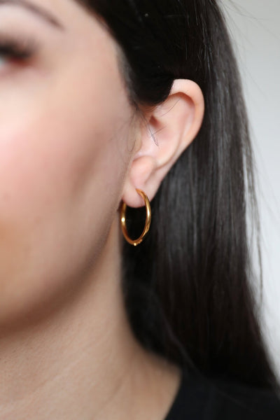 Nima - Ohrringe - Edler aus 2.4cm - 100% wasserfest, langlebig & stilvoll - Exklusiver Schmuck von Parisa.ch