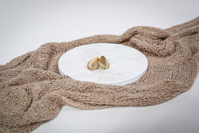 Shelly Big - Ohrstecker - Edler aus 1 Single Piece - 100% wasserfest, langlebig & stilvoll - Exklusiver Schmuck von Parisa.ch