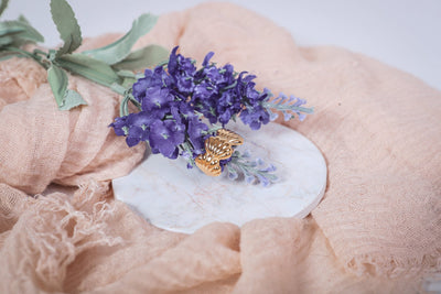 Shelly - Ring - Edler aus Gold - 100% wasserfest, langlebig & stilvoll - Exklusiver Schmuck von Parisa.ch