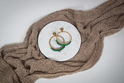 Tiana - Ohrring - Edler aus 1 Single Piece - 100% wasserfest, langlebig & stilvoll - Exklusiver Schmuck von Parisa.ch